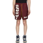 Rhude Burgundy Warm-Up Shorts