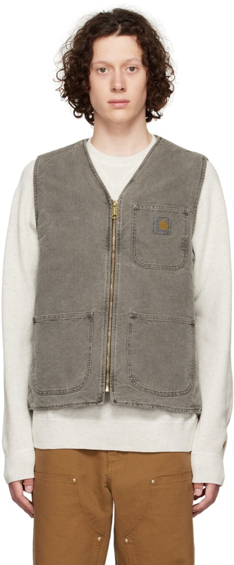 Photo: Carhartt Work In Progress Gray WIP Arbor Vest