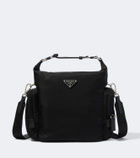 Prada Re-Nylon leather-trimmed shoulder bag