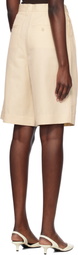 Filippa K Beige Pleated Shorts