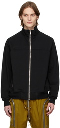 Rick Owens Black Zip Front Jogger Sweatshirt