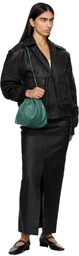 REMAIN Birger Christensen Black Leather Bomber Jacket