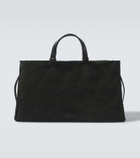Giorgio Armani Suede duffel bag