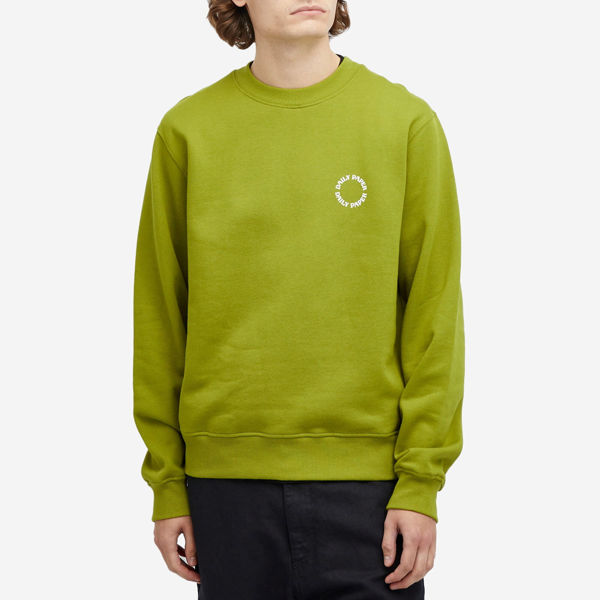 Daily Paper Men's Orbit Sweatshirt in Cardamom Green
