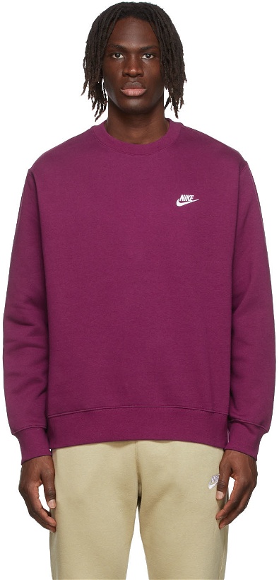 Photo: Nike Purple Cotton Sweatshirt