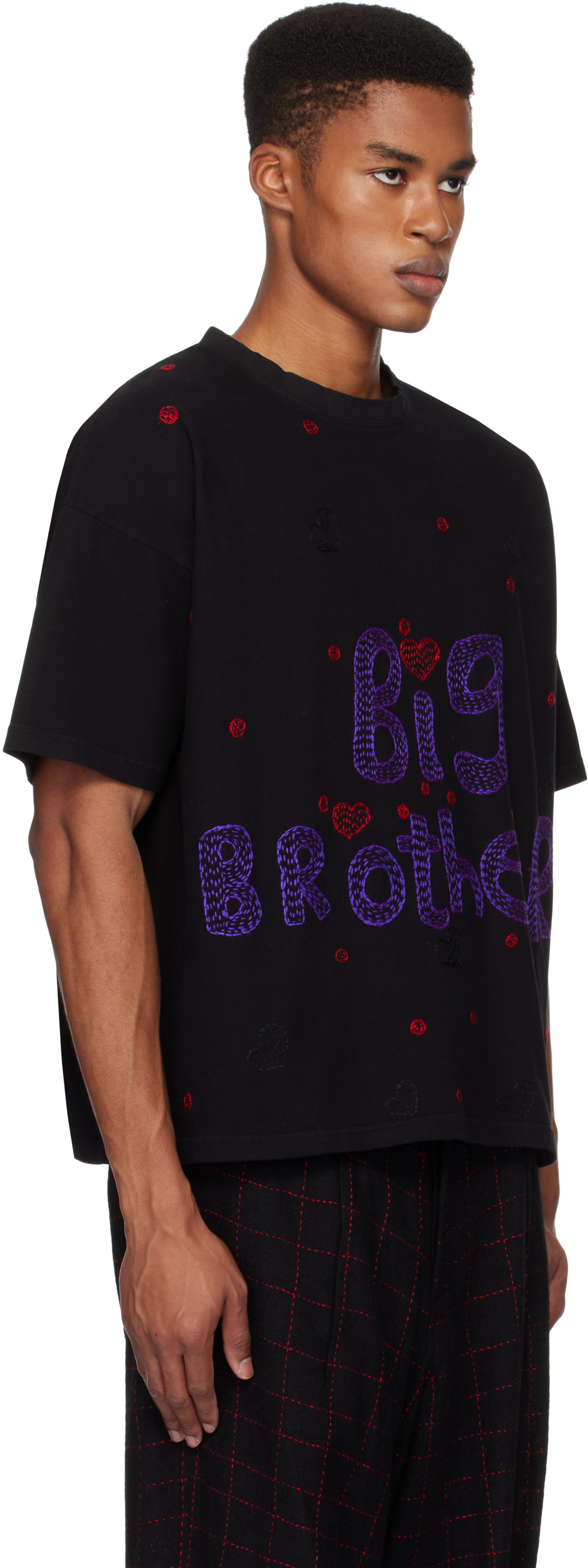 Glass Cypress SSENSE Exclusive Black 'Big Brother' T-shirt