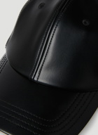 Acne Studios - Faux Leather Baseball Cap in Black
