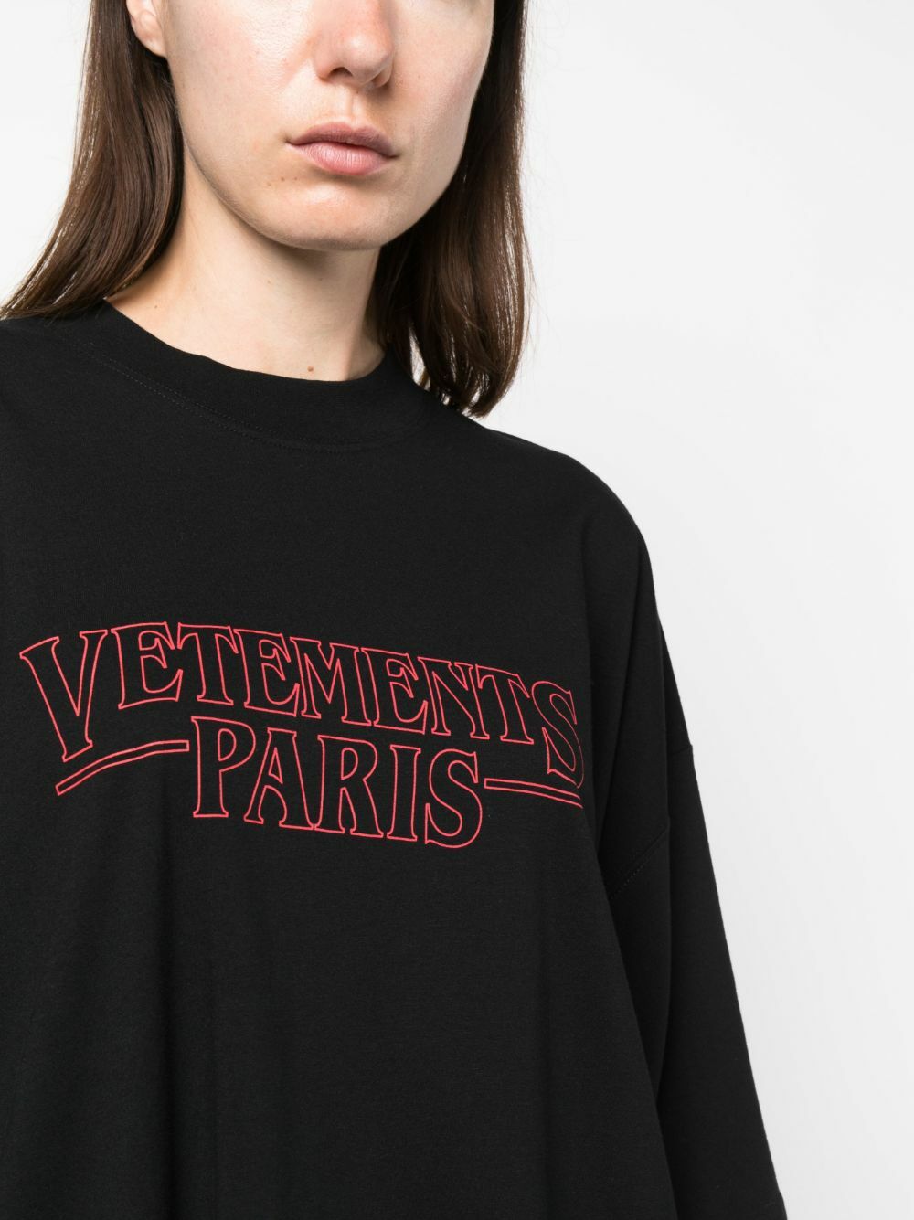 VETEMENTS cotton t-shirt Pyramid Logo PRM EU
