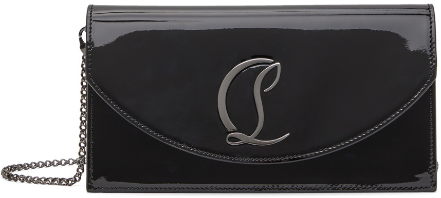 Christian Louboutin Loubi54 Leather Clutch Bag in Black