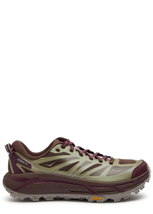 Photo: Hoka Mafate Speed 2 Panelled Mesh Sneakers Brown