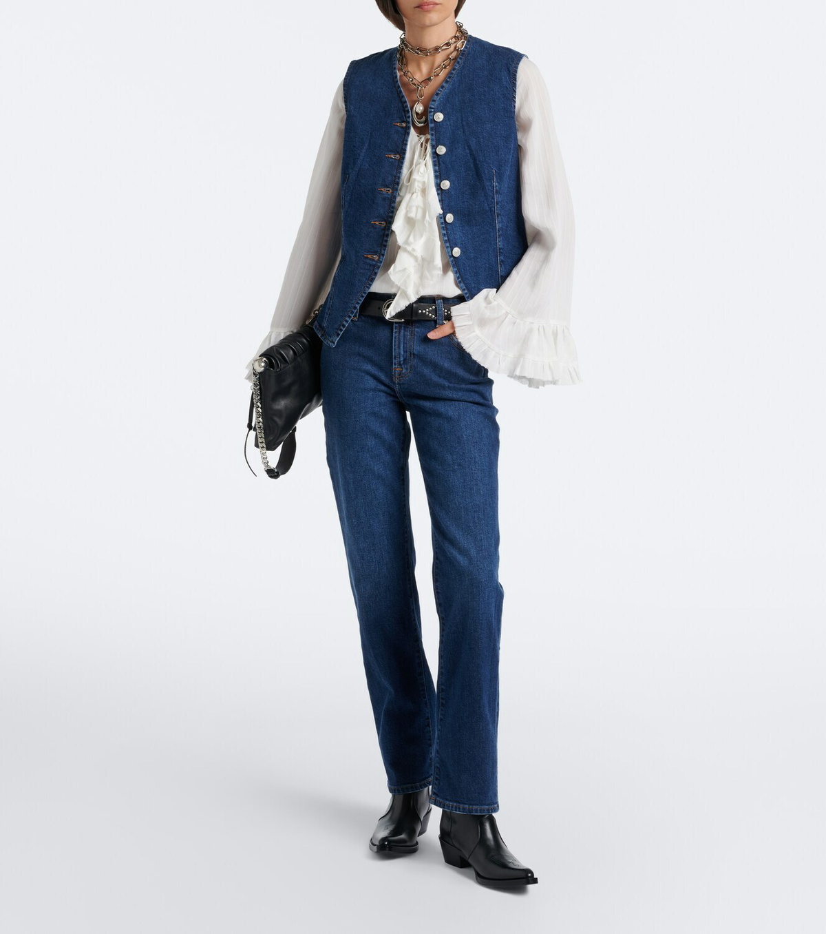 7 For All Mankind Lady denim vest
