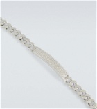 Shay Jewelry 18kt white gold curb chain bracelet with diamonds
