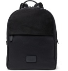 Anderson's - Full-Grain Leather and Suede Backpack - Blue