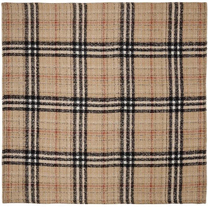Photo: Burberry Beige Archive Check Throw