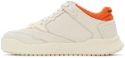 Heron Preston Off-White & Orange Leather Sneakers