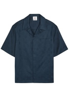 Casablanca Monogram Cotton Shirt Navy