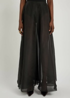 Esse Studios Aire Silk-organza Maxi Skirt Black