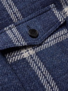 Isabel Marant - Gervon Checked Virgin Wool Shirt Jacket - Blue