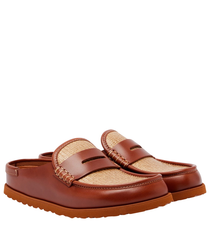 Photo: Birkenstock 1774 Naples leather-trimmed woven mules