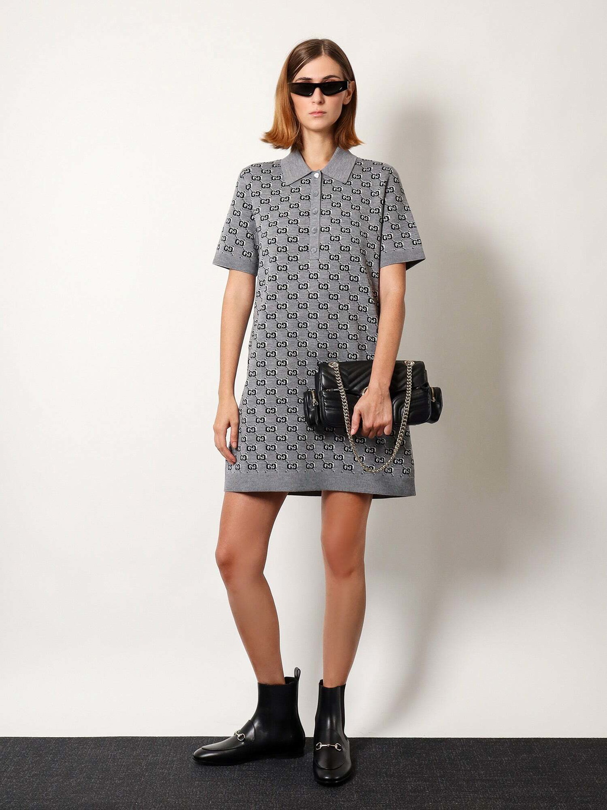 Gucci Dress Grey Womens Gucci