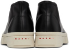 Marni Black Leather Pablo High-Top Sneakers