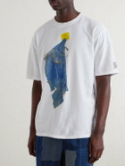 KAPITAL - Printed Cotton-Jersey T-Shirt - White