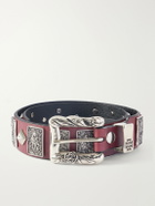 Enfants Riches Déprimés - St.Teresa 2cm Studded Leather Belt - Red