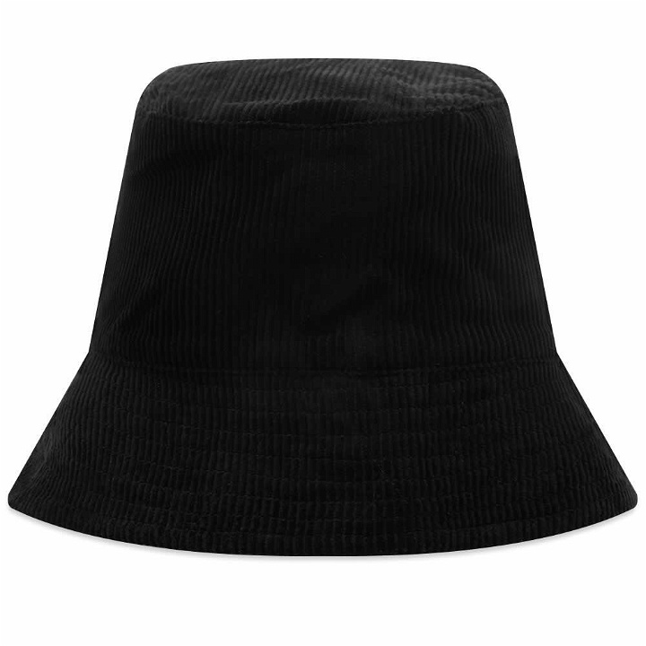 Photo: Engineered Garments Men's Cord Bucket Hat in Black Cotton 8W Corduroy