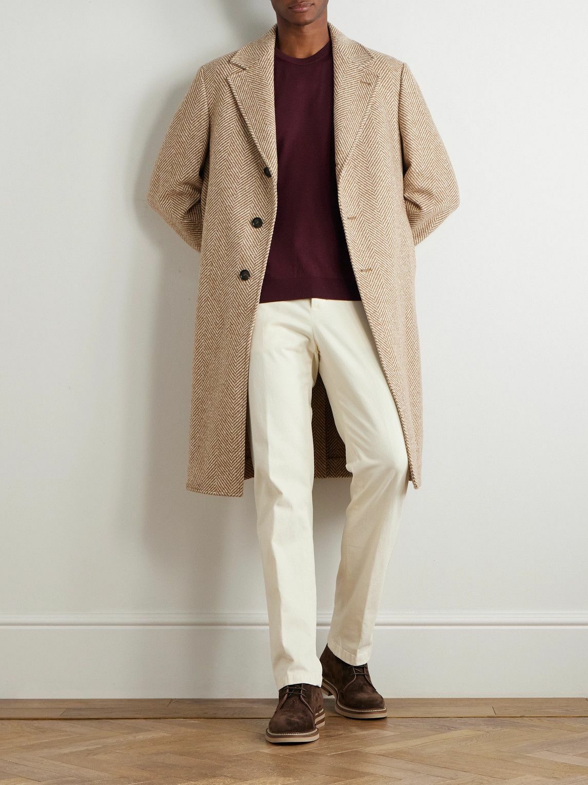 Kiton - Wool Sweater - Burgundy