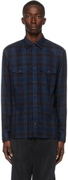 Z Zegna Check Long Sleeve Shirt