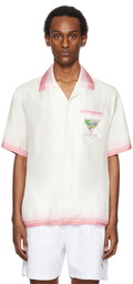 Casablanca White & Pink 'Tennis Club' Icon Shirt