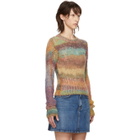 Acne Studios Multicolor Cropped Mohair Sweater
