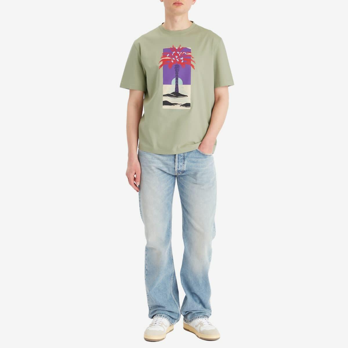 Lanvin Men's Printed T-Shirt in Lin