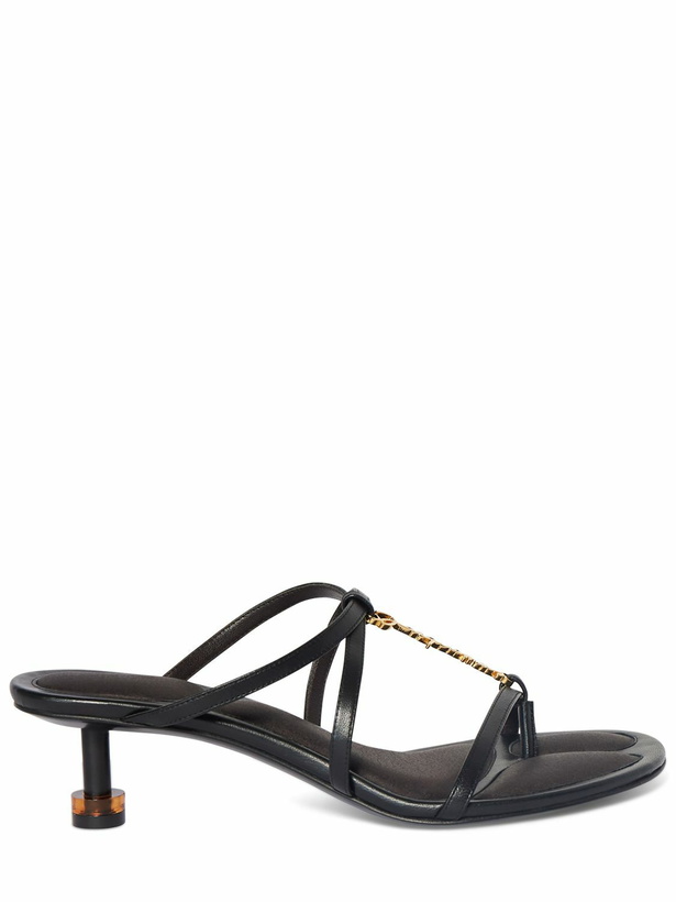 Photo: JACQUEMUS - 45mm Leather Mule Sandals