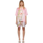 Im Sorry by Petra Collins SSENSE Exclusive Pink Graphic Shirt and Shorts Set