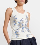 Xu Zhi Beaded ribbed-knit tank top