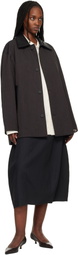 Studio Nicholson Black Orcha Midi Skirt