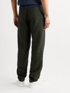 RICHARD JAMES - Linen Drawstring Trousers - Green