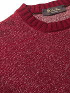 Loro Piana - Mélange Linen, Cashmere and Silk-Blend Sweater - Red