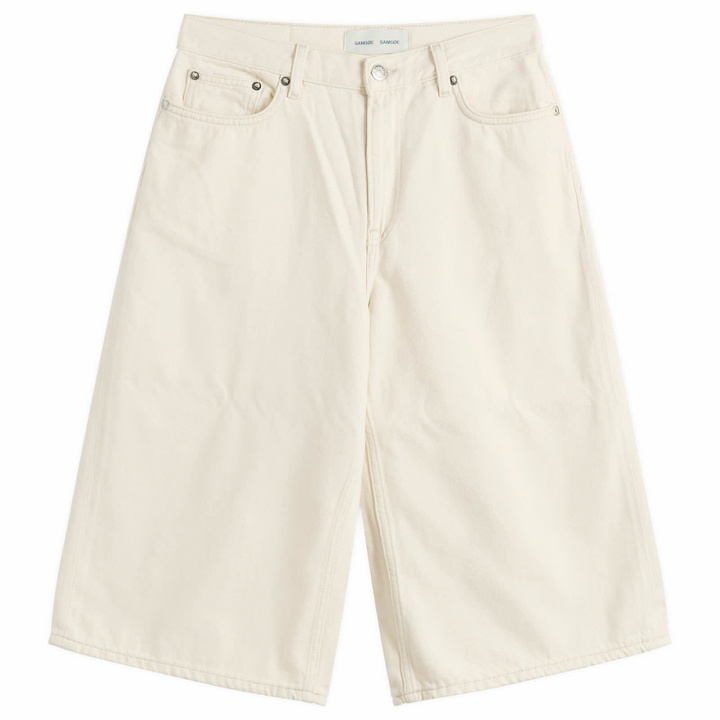 Photo: Samsøe Samsøe Women's Satessa Jorts in Soft Natural