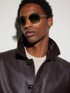Oliver Peoples - Victory II Aviator-Style Gold-Tone Sunglasses