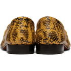 Dries Van Noten Yellow Leather Penny Loafers