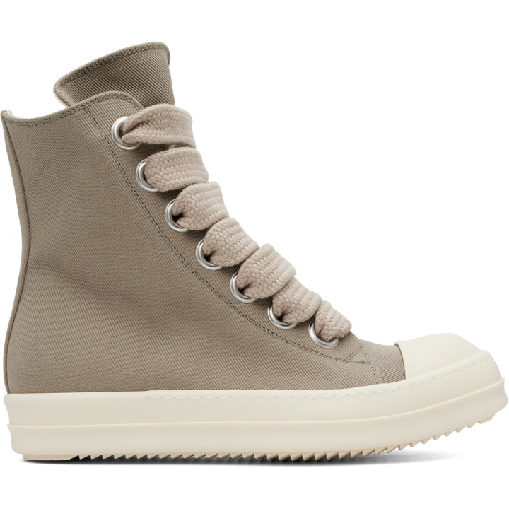 Photo: Rick Owens DRKSHDW Taupe Tower Jumbolace Sneaks Sneakers