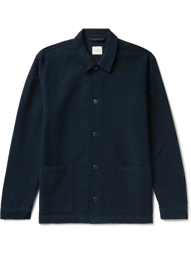 Photo: Sunspel - Cotton Shirt Jacket - Blue