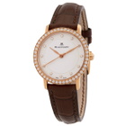 Blancpain Villeret Ultra Slim Automatic Diamond Silver Dial Ladies Watch 6102-2987-55A