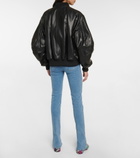 The Attico - Anja leather bomber jacket