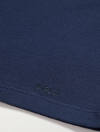 A.P.C. - Esteban Logo-Embroidered Cotton-Piqué Polo Shirt - Blue