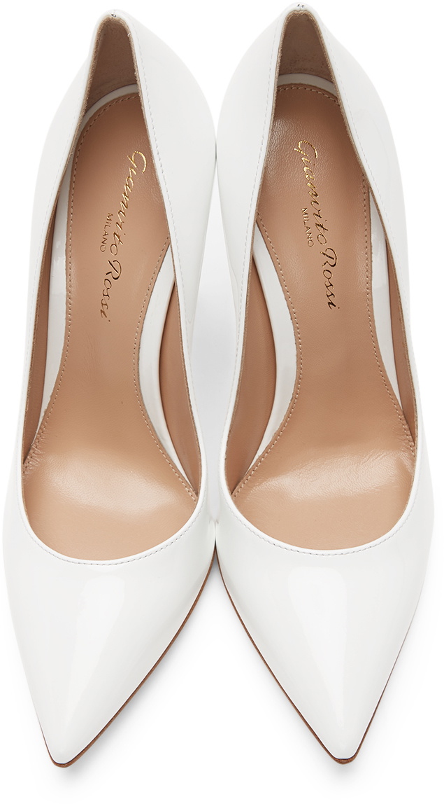 Gianvito rossi hot sale white pumps