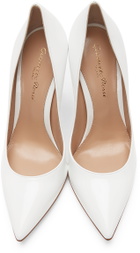 Gianvito Rossi White Patent Gianvito Pumps