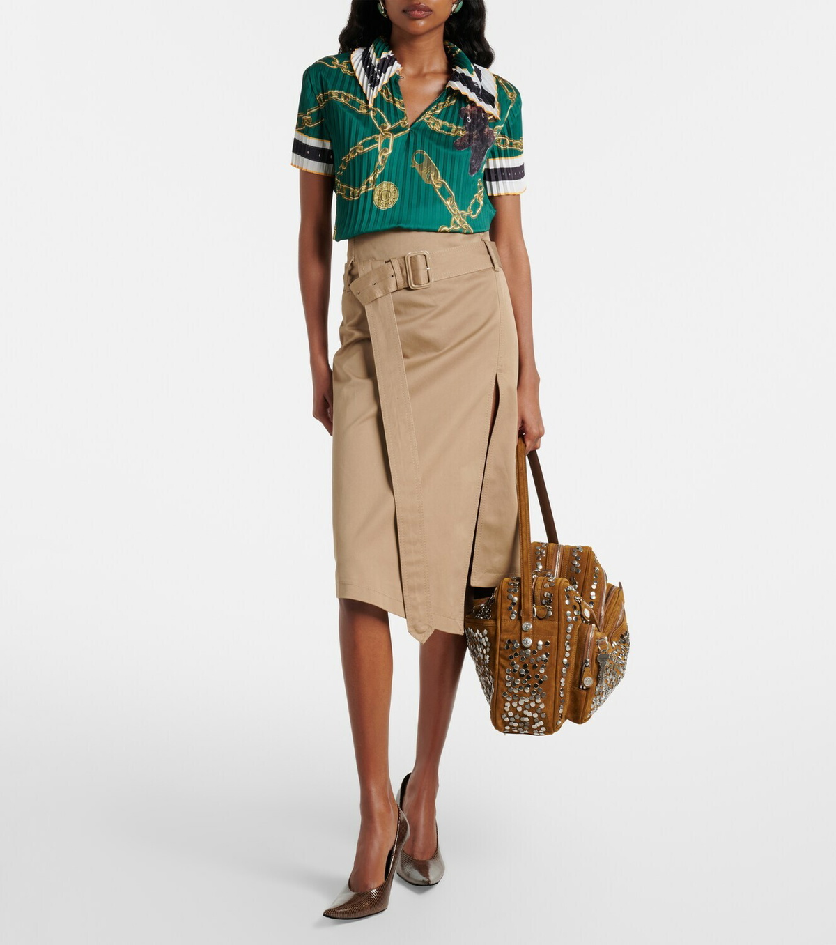 Acne Studios Camero Camera Large suede shoulder bag